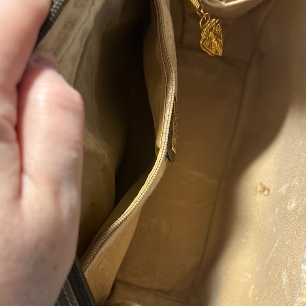 Gucci Brown Monogram Small Dome Handbag, Authentic, Vintage, Pre Loved - Picture 6 of 16